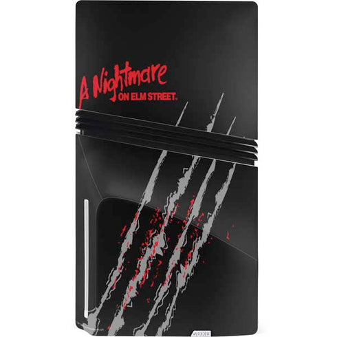 Nightmare on Elm Street Freddy Krueger Slash PS5 Pro Disk Console Skin