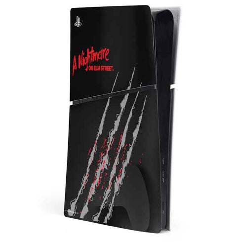 Nightmare on Elm Street Freddy Krueger Slash PS5 Slim Digital Edition Console Skin