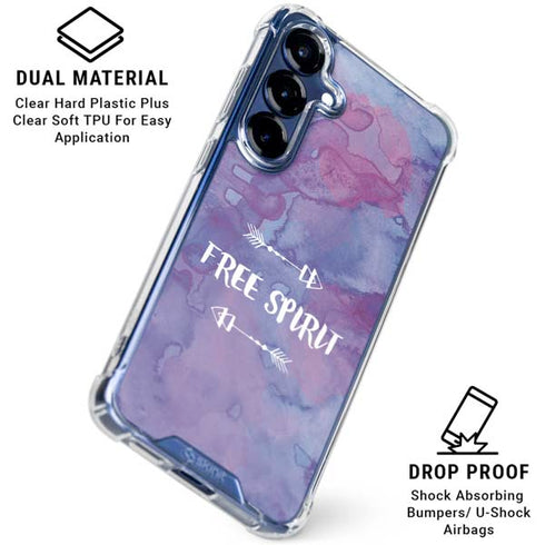 Free Spirit Galaxy S25 Clear Case