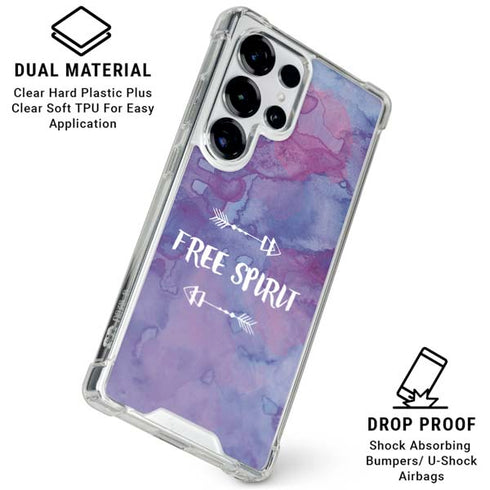 Free Spirit Galaxy S25 Ultra Clear Case