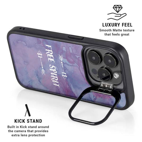 Free Spirit iPhone 15 Pro Kickstand Case
