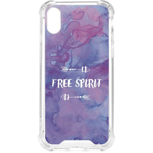 Free Spirit iPhone XS Clear Case