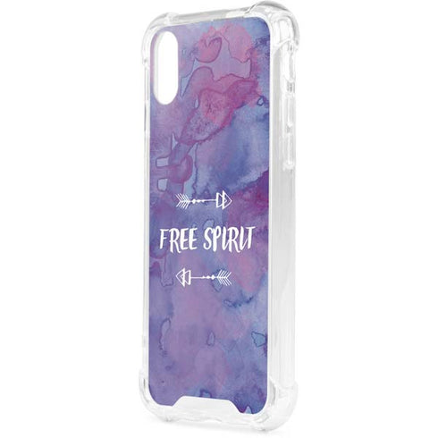 Free Spirit iPhone XS Clear Case