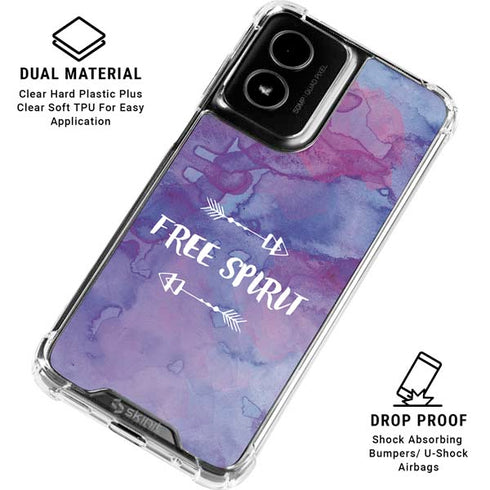 Free Spirit Moto G Power 5G (2024) Clear Case
