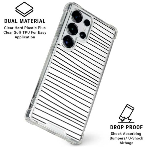 Freehand Stripes Galaxy S25 Ultra Clear Case