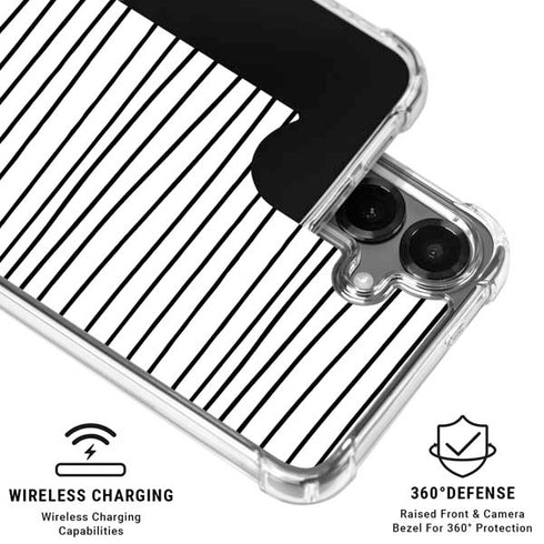 Freehand Stripes Galaxy S26 Clear Case