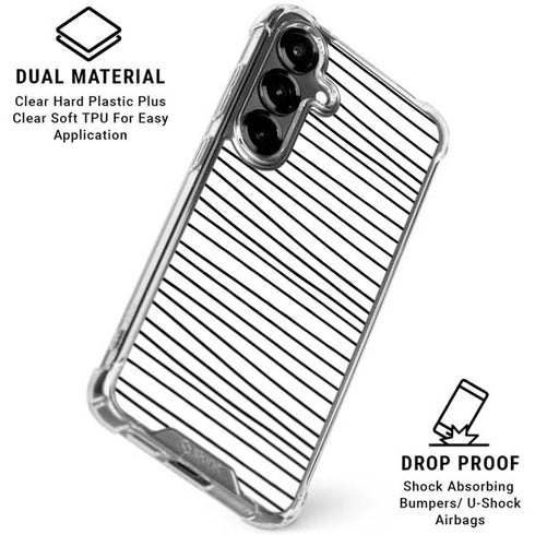 Freehand Stripes Galaxy S26 Clear Case