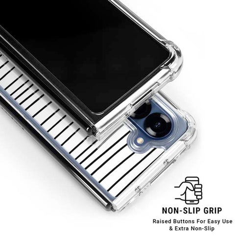 Freehand Stripes Galaxy Z Fold6 Clear Case