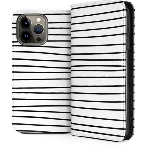 Freehand Stripes iPhone 14 Pro Max Folio Case