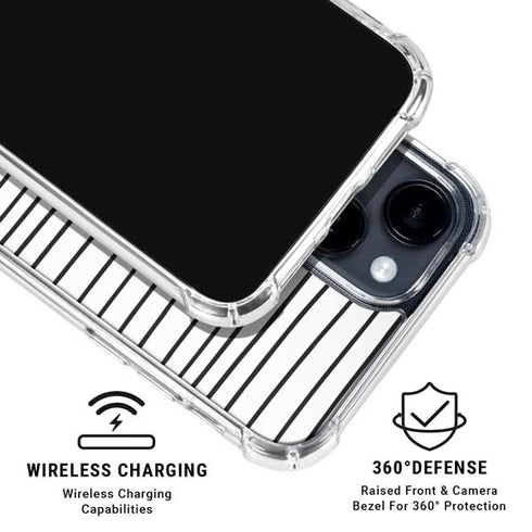 Freehand Stripes iPhone 15 Clear Case