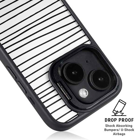 Freehand Stripes iPhone 15 Kickstand Case