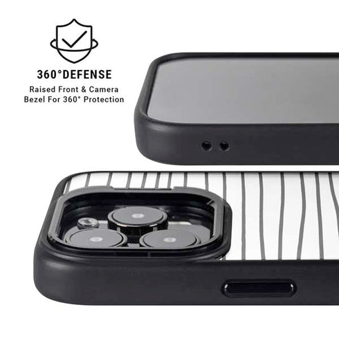 Freehand Stripes iPhone 15 Pro Kickstand Case
