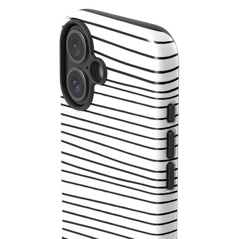 Freehand Stripes iPhone 16 Impact Case