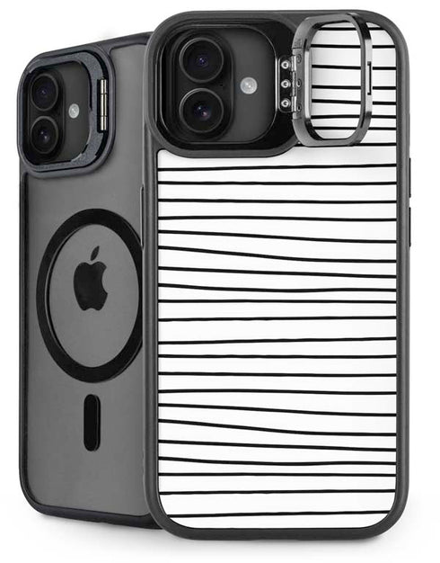 Freehand Stripes iPhone 16 Plus Kickstand Case