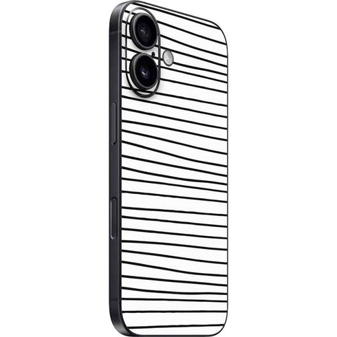 Freehand Stripes iPhone 16 Plus Skin