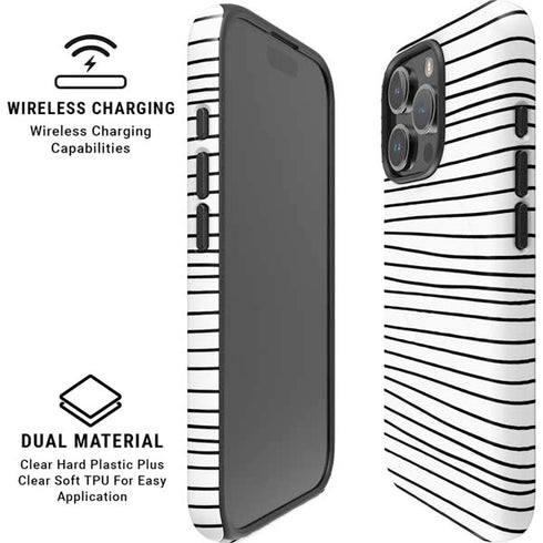 Freehand Stripes iPhone 16 Pro Magsafe Impact Case