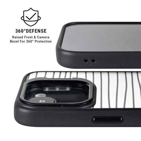 Freehand Stripes iPhone 16e Kickstand Case