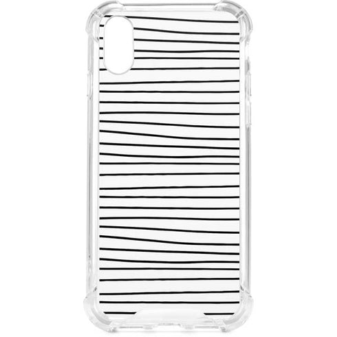 Freehand Stripes iPhone XS Clear Case