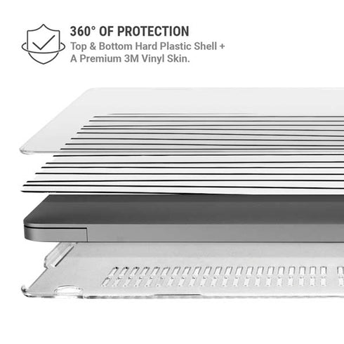 Freehand Stripes MacBook Pro 14in (2021-24) Case plus Skin