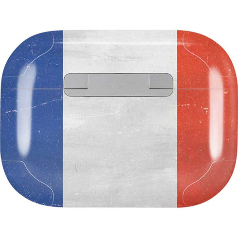 French Flag Distressed AirPods Skins
