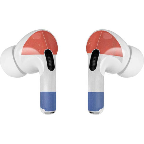 French Flag Distressed AirPods Skins