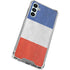 French Flag Distressed Gabb Phone 4 Clear Case