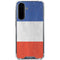 French Flag Distressed Galaxy A36 5G Clear Case