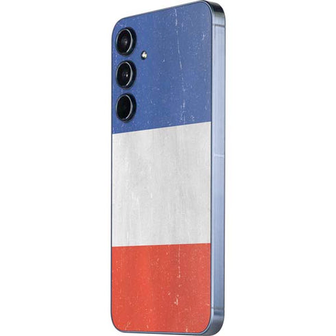 French Flag Distressed Galaxy A36 5G Skin