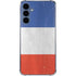 French Flag Distressed Galaxy A55 5G Clear Case