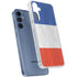 French Flag Distressed Galaxy A55 5G Clear Case
