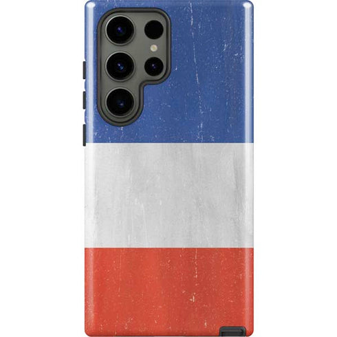 French Flag Distressed Galaxy S23 Ultra Pro Case
