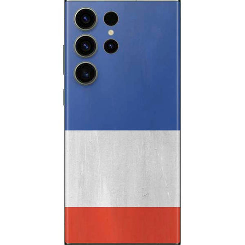 French Flag Distressed Galaxy Skins