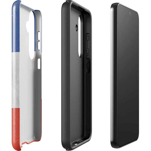 French Flag Distressed Galaxy S25 Impact Case