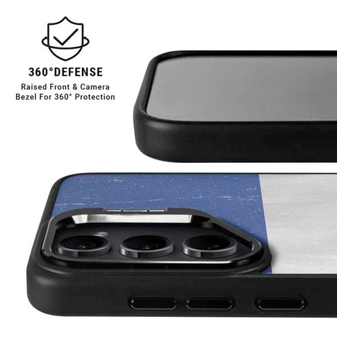 French Flag Distressed Galaxy S25 Kickstand Case