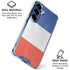 French Flag Distressed Galaxy S25 Clear Case