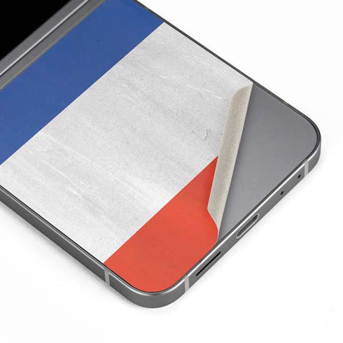 French Flag Distressed Galaxy Z Flip6 Skin