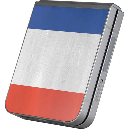 French Flag Distressed Galaxy Z Flip6 Skin