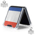French Flag Distressed Galaxy Z Flip6 Clear Case