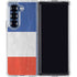 French Flag Distressed Galaxy Z Fold6 Clear Case