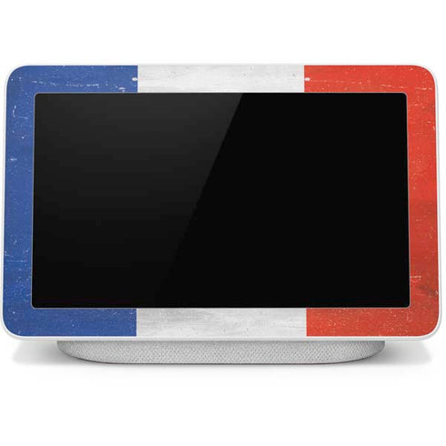 French Flag Distressed Google Home Hub Skin