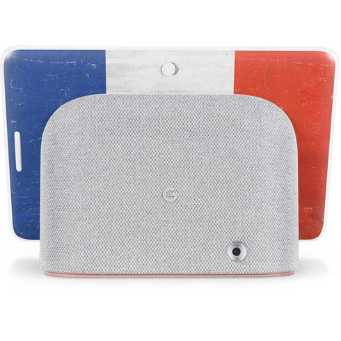 French Flag Distressed Google Home Hub Skin