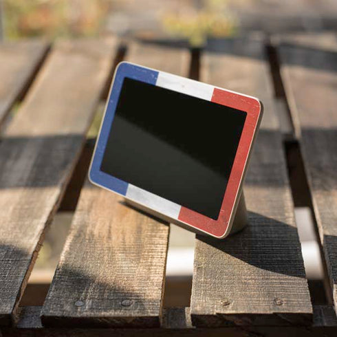 French Flag Distressed Google Home Hub Skin