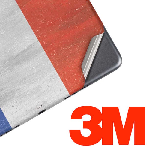 French Flag Distressed iPad Skins