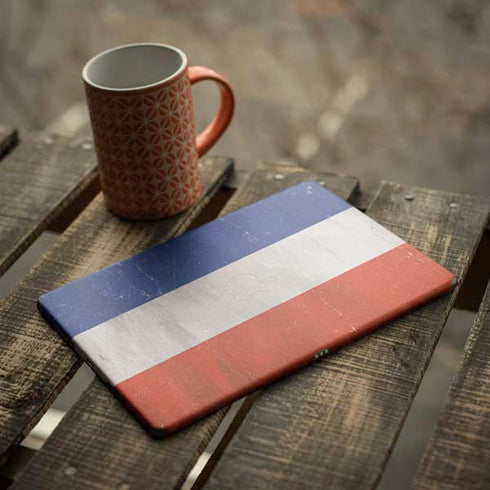 French Flag Distressed iPad Skins