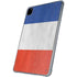 French Flag Distressed iPad Pro 11in (2024) Clear Case
