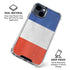French Flag Distressed iPhone 15 Clear Case