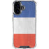 French Flag Distressed iPhone 16 Plus Clear Case