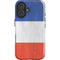 French Flag Distressed iPhone 16 Plus Impact Case