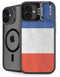 French Flag Distressed iPhone 16 Plus Kickstand Case