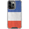 French Flag Distressed iPhone 16 Pro Clear Case